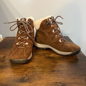 Timberland Brown Suede Canard Resort Shearling‎ Lined Hiking Boot (Women 6.5)